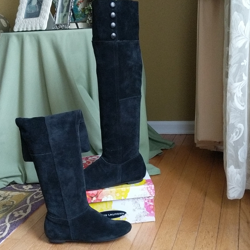 Chinese Laundry Trip in over the knee suede boots